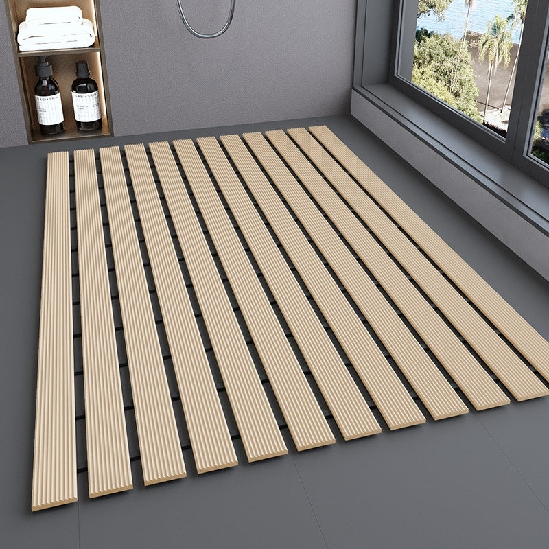 TPE Non-Slip Shower Mat with Fast-Drain Grooves – Customizable Anti-Slip Bath Mat for Safety in Showers and Tubs 0