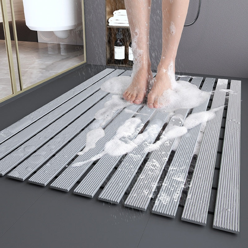 TPE Non-Slip Shower Mat with Fast-Drain Grooves – Customizable Anti-Slip Bath Mat for Safety in Showers and Tubs 1
