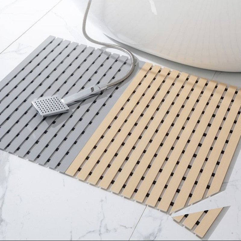 TPE Non-Slip Shower Mat with Fast-Drain Grooves – Customizable Anti-Slip Bath Mat for Safety in Showers and Tubs 5