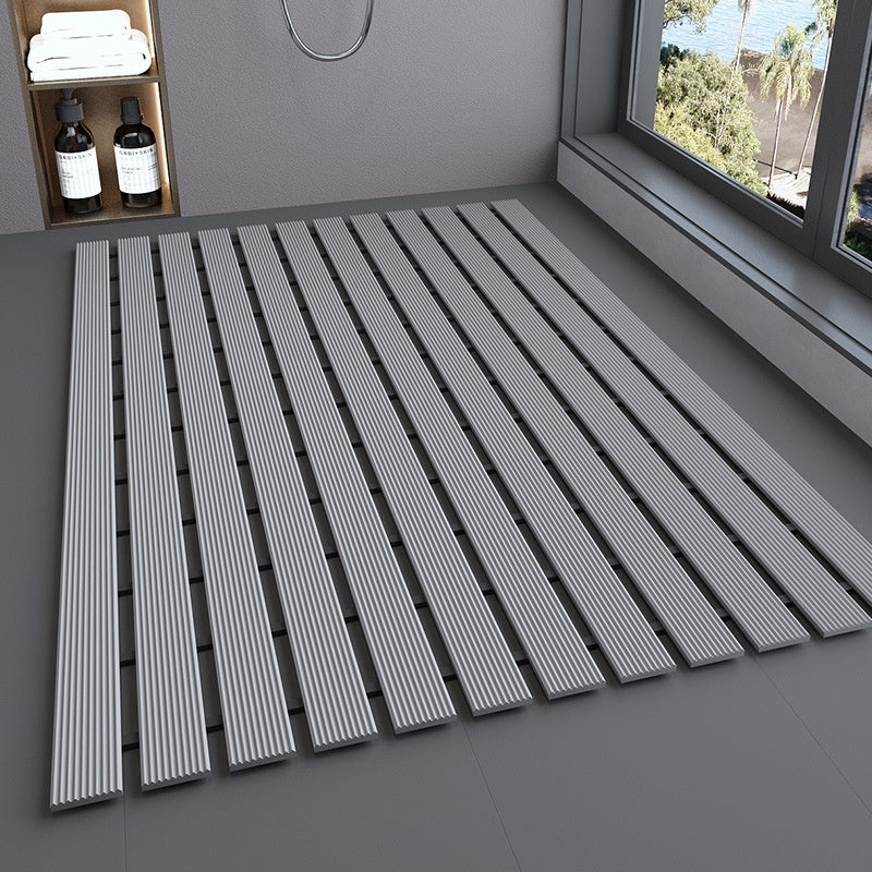 TPE Non-Slip Shower Mat with Fast-Drain Grooves – Customizable Anti-Slip Bath Mat for Safety in Showers and Tubs 9