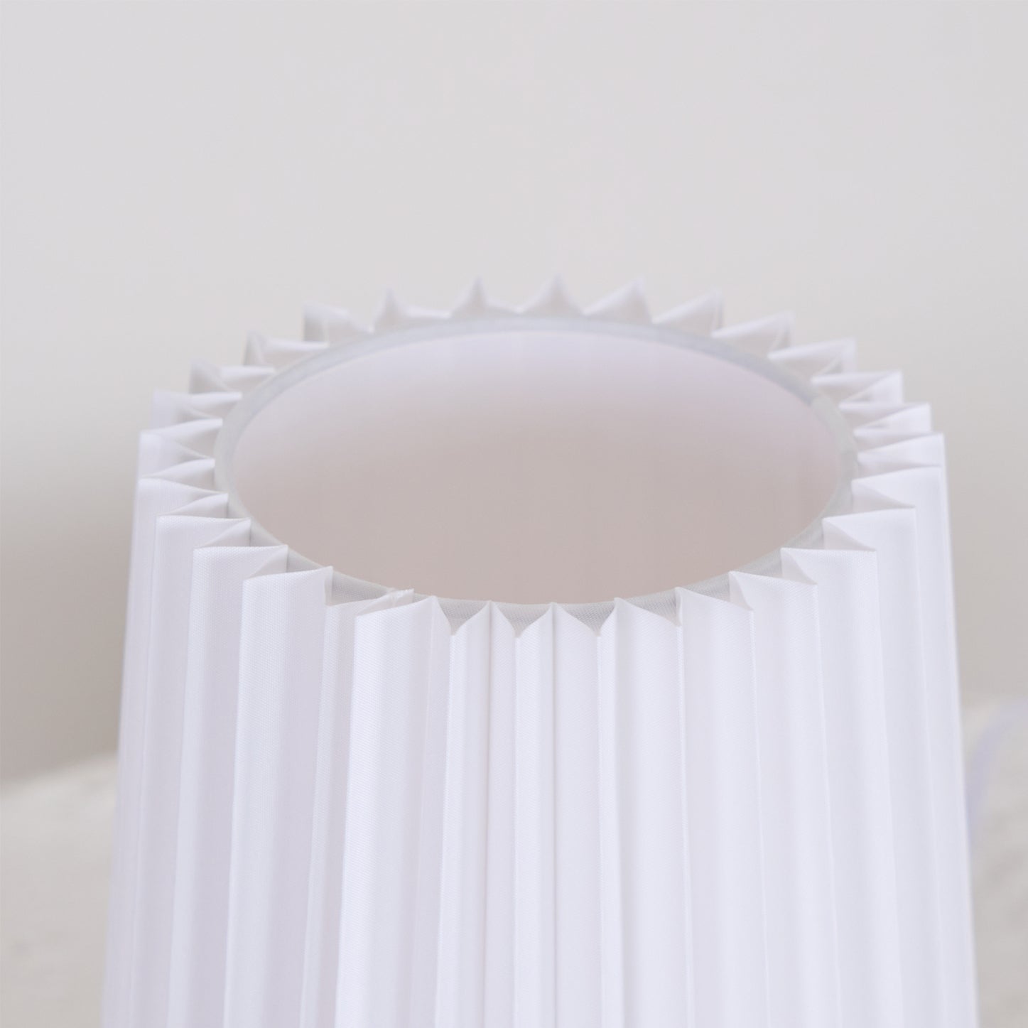 Table Lamp - Slim Ceramic Base & Fabric Shade for Bedside or Desk 1