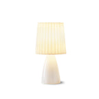 Table Lamp - Slim Ceramic Base & Fabric Shade for Bedside or Desk 8