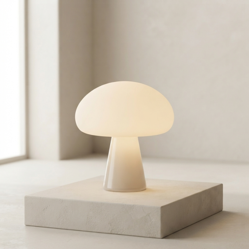 Table Lamp Acrylic LED Warm White Mushroom Design  01