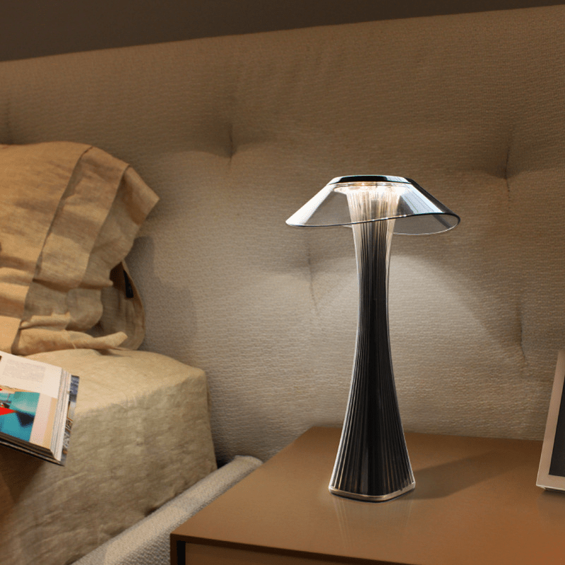 Table Lamp Acrylic or Resin Amber Touch Control Three Step Dimming Ambient Light 04