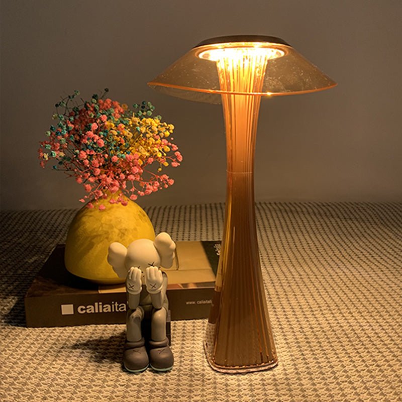 Table Lamp Acrylic or Resin Amber Touch Control Three Step Dimming Ambient Light 05