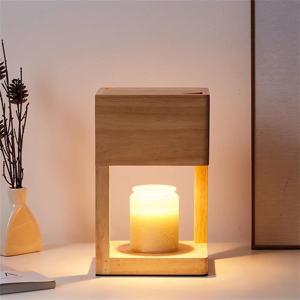 Table Lamp Candle Warmer Holder Indoor Dual Function Ambient Light 3