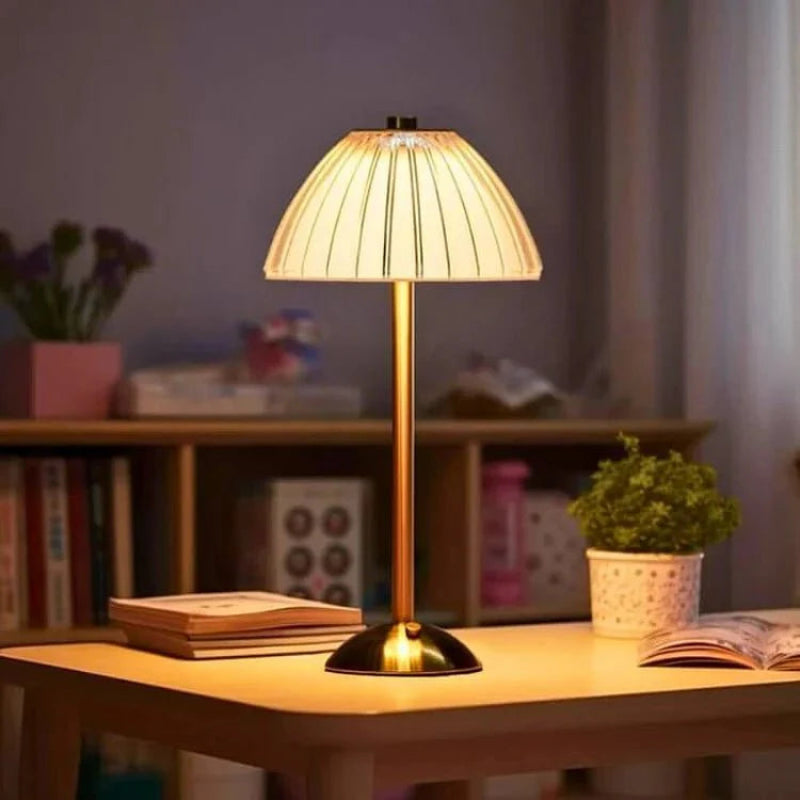 Table Lamp LED 3W Cordless USB Rechargeable Acrylic Metal 13 x 23 cm 3