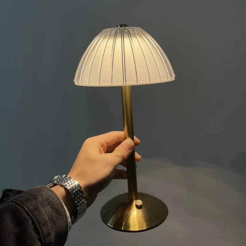 Table Lamp LED 3W Cordless USB Rechargeable Acrylic Metal 13 x 23 cm 4