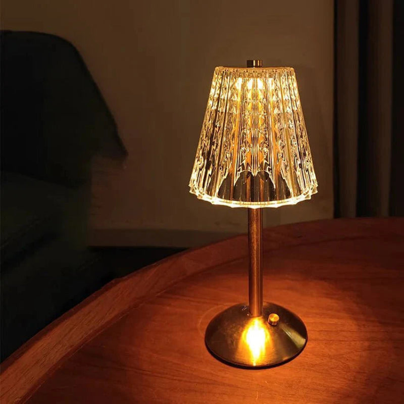 Table Lamp LED 3W Cordless USB Rechargeable Acrylic Metal 13 x 23 cm 6