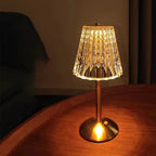 Table Lamp LED 3W Cordless USB Rechargeable Acrylic Metal 13 x 23 cm 6
