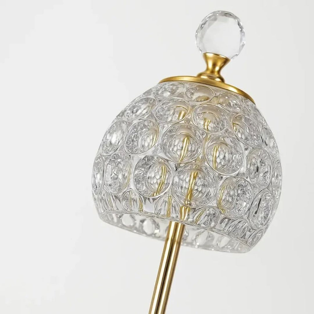 Table Lamp LED Rechargeable Crystal Effect Acrylic 3 Light Modes, Cordless LED Bedside 2