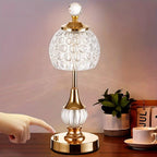 Table Lamp LED Rechargeable Crystal Effect Acrylic 3 Light Modes, Cordless LED Bedside 4