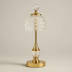 Table Lamp LED Rechargeable Crystal Effect Acrylic 3 Light Modes, Cordless LED Bedside 5