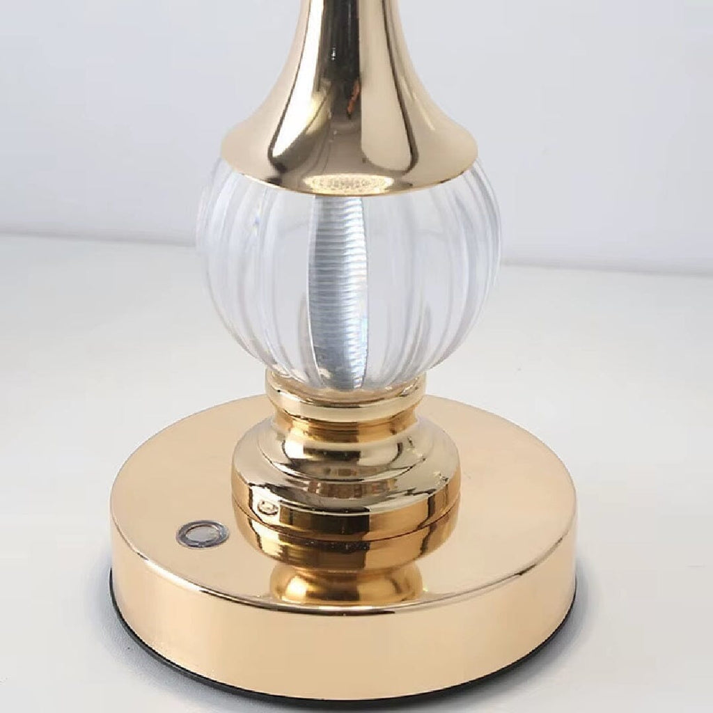 Table Lamp LED Rechargeable Crystal Effect Acrylic 3 Light Modes, Cordless LED Bedside 8