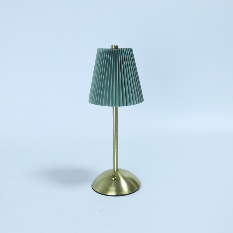 Table Lamp Rechargeable LED USB Powered Iron Fabric Shade 2W 200 Lumens Multiple Colors 09
