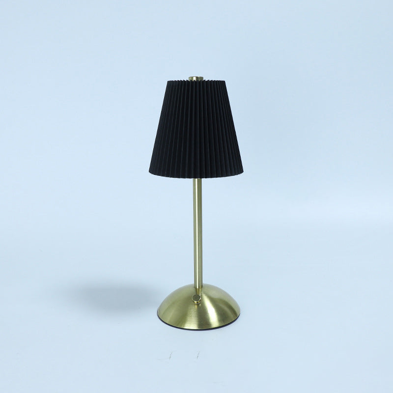Table Lamp Rechargeable LED USB Powered Iron Fabric Shade 2W 200 Lumens Multiple Colors 10