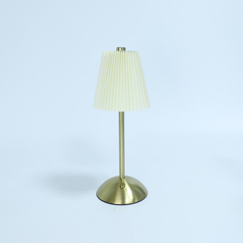 Table Lamp Rechargeable LED USB Powered Iron Fabric Shade 2W 200 Lumens Multiple Colors 11