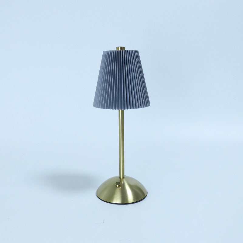 Table Lamp Rechargeable LED USB Powered Iron Fabric Shade 2W 200 Lumens Multiple Colors 12