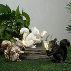 Table Lamp Resin Squirrel Design E14 Socket 14 cm Diameter LED Compatible  2