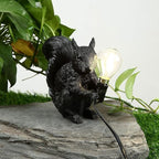 Table Lamp Resin Squirrel Design E14 Socket 14 cm Diameter LED Compatible  3