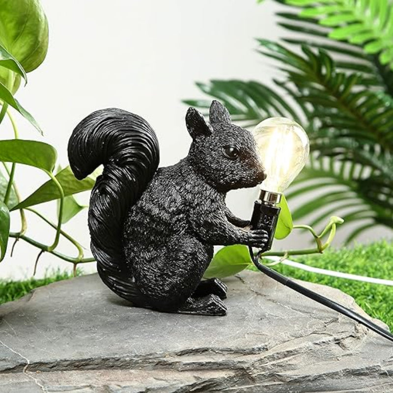 Table Lamp Resin Squirrel Design E14 Socket 14 cm Diameter LED Compatible  5