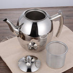 Tea Kettle, Removable Mesh Filter, Polished Finish, Vented Lid 1
