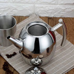 Tea Kettle, Removable Mesh Filter, Polished Finish, Vented Lid 2