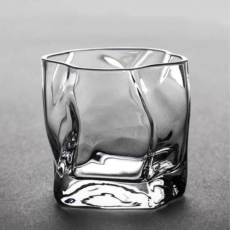 Texture Glass Set Durable Borosilicate Glass Set of 2 - 02