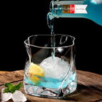 Texture Glass Set Durable Borosilicate Glass Set of 2 - 03