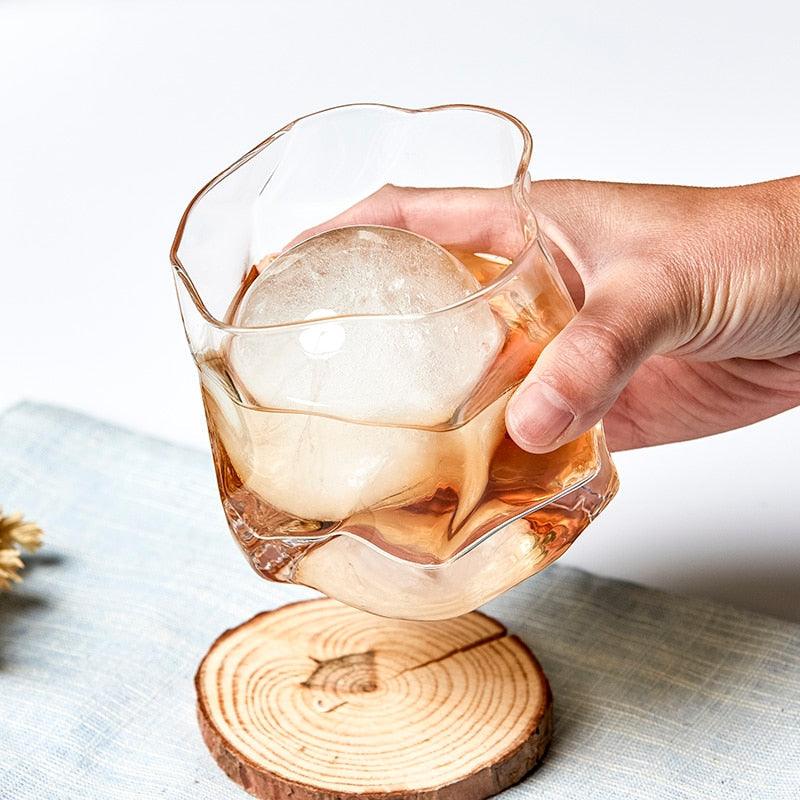 Texture Glass Set Durable Borosilicate Glass Set of 2 - 07