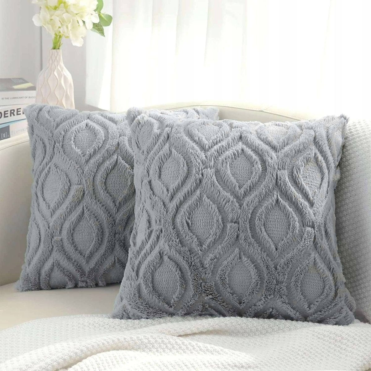 Textured Couch Cushion Covers - Durable Cotton, Easy Care & Elegant Style 3