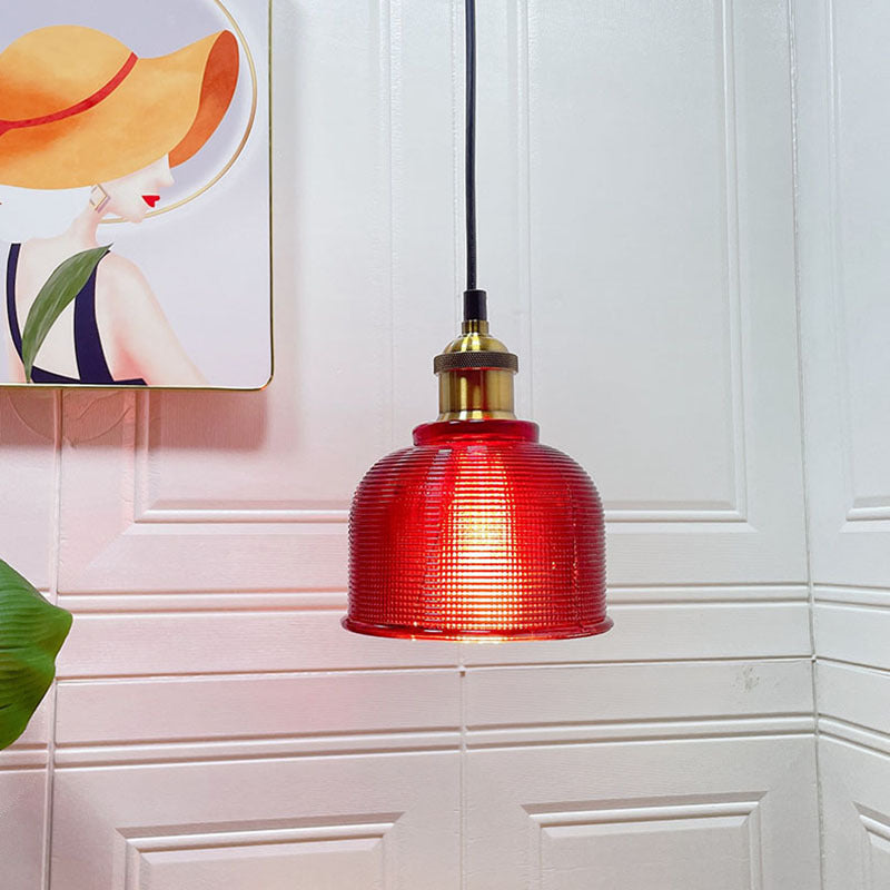 Textured Glass Pendant Light - Adjustable Kitchen Island Lighting 0