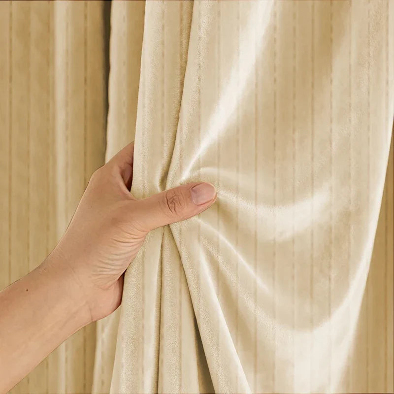Thermal Door Curtain with Blackout Function and Draft Reduction – Opaque Polyester Grommet Curtain for Sliding Glass and Patio Doors 3