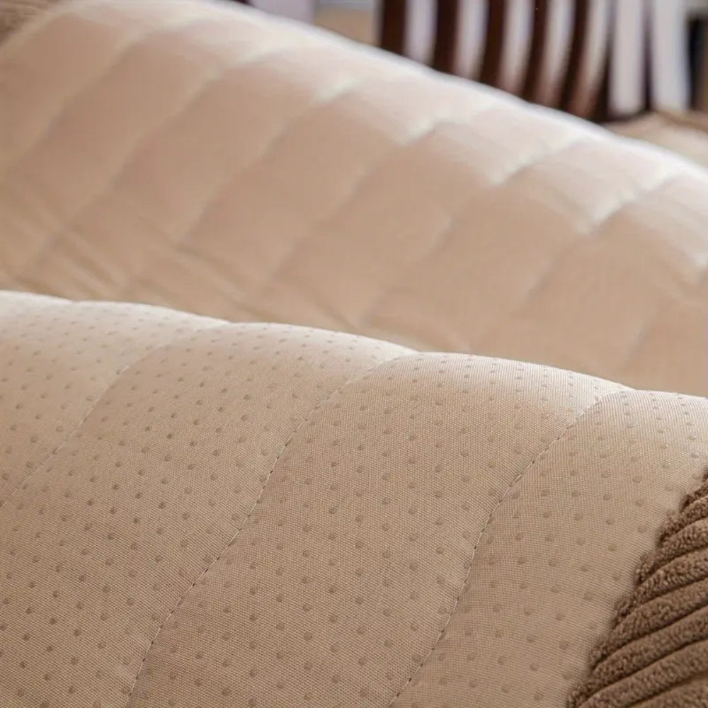 Thick Plush Sofa Cover - Soft Non-Slip Couch Slipcover for Dogs, Machine Washable Microfiber Protection 5