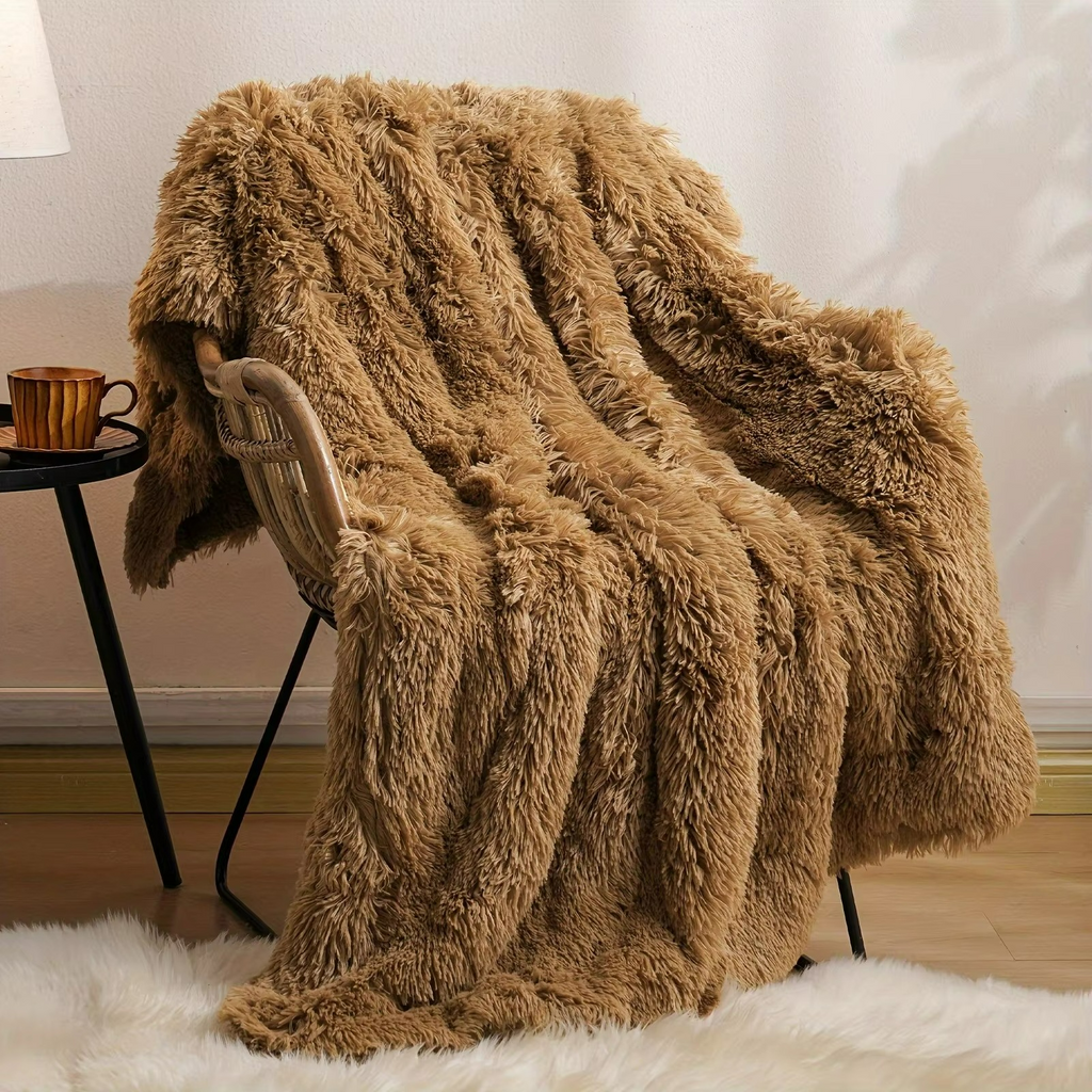Throw Blanket - Ultra Soft Reversible Shag & Sherpa for Cozy Comfort 2
