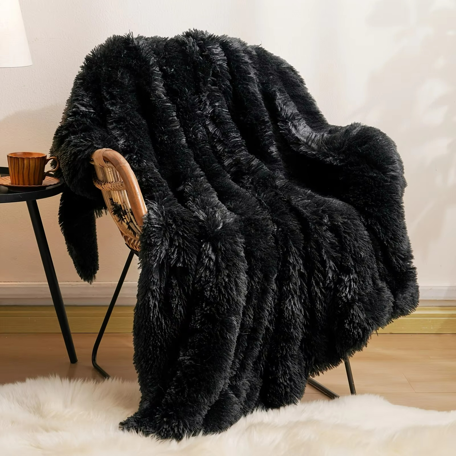 Throw Blanket - Ultra Soft Reversible Shag & Sherpa for Cozy Comfort 5