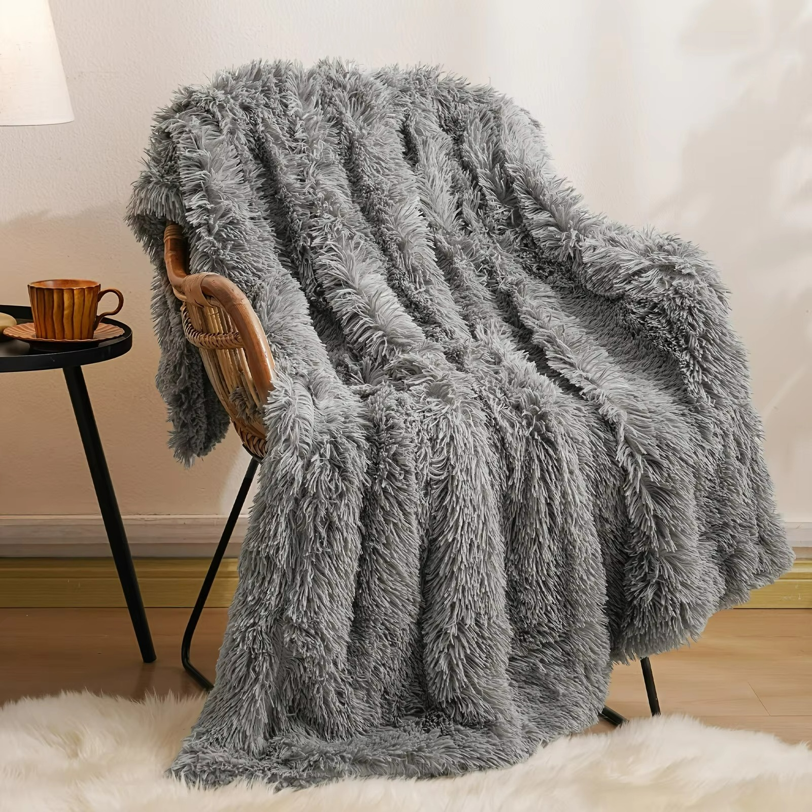 Throw Blanket - Ultra Soft Reversible Shag & Sherpa for Cozy Comfort 6