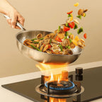 Titanium Frying Pan - Durable Uncoated Design for All Cooktops 2