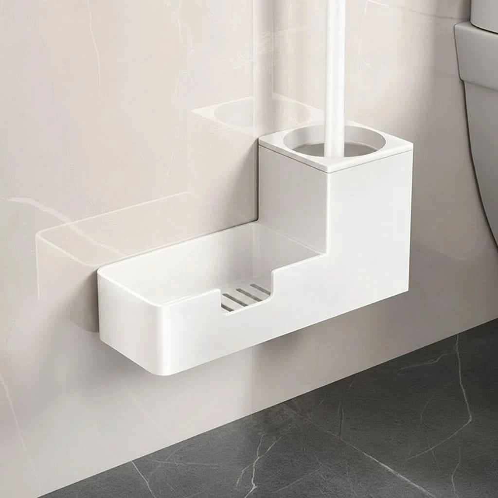 Toilet Brush Set - Dead-End Design for Deep Cleaning & Compact Storage 0