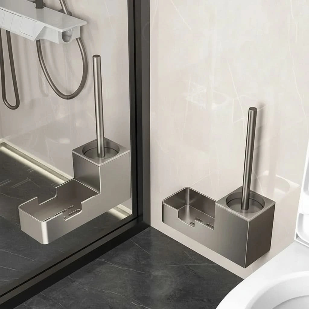 Toilet Brush Set - Dead-End Design for Deep Cleaning & Compact Storage 1