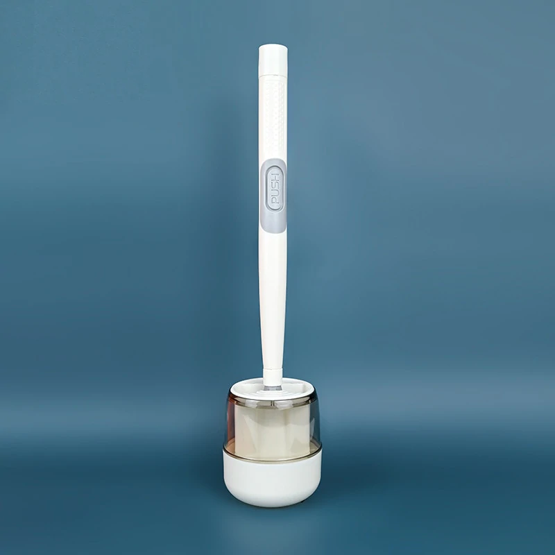 Toilet Brush Set - Flexible Head & Quick Drying Holder 1
