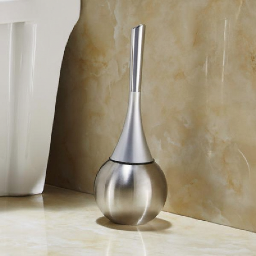 Toilet Brush Set - Modern Closed Holder for Clean, Tidy Bathrooms 3