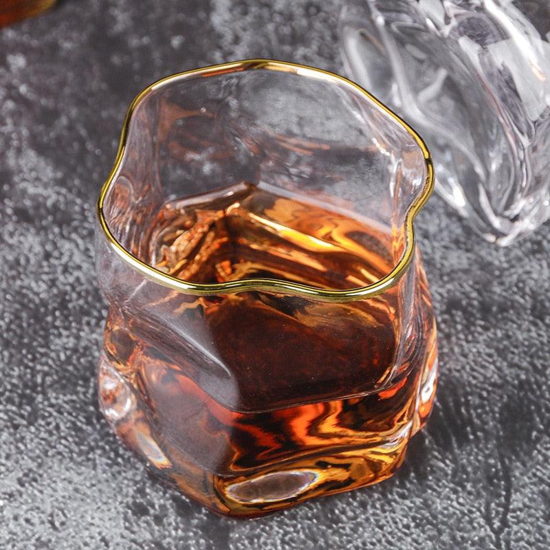 Transform Texture Whiskey Glass Duo - Durable Borosilicate Set, 8.5 oz 5
