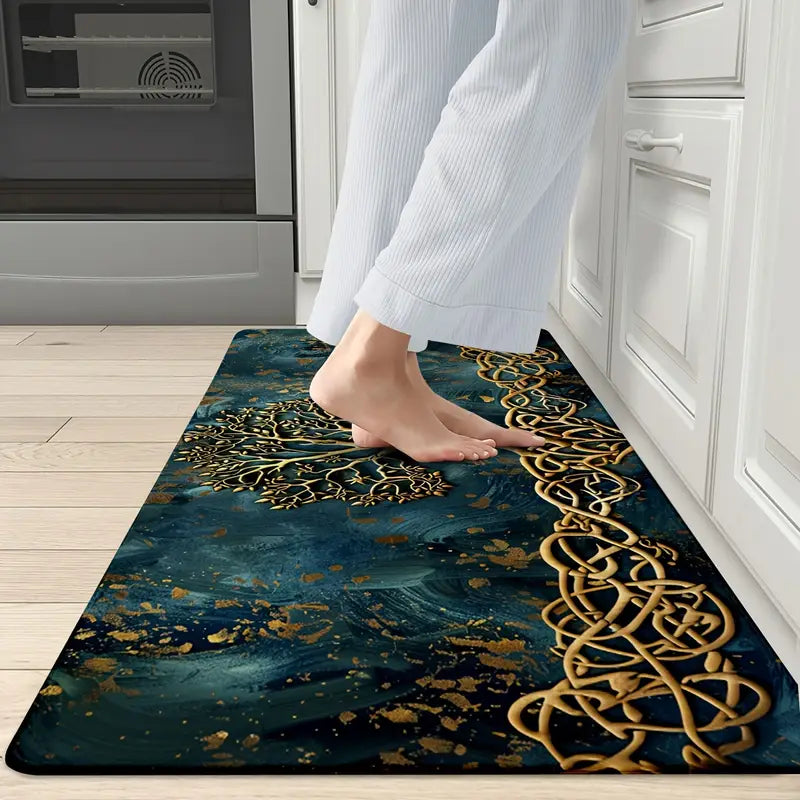 Tree of Life Mat - Durable, Water-Resistant Design for Entryways & Kitchens 1