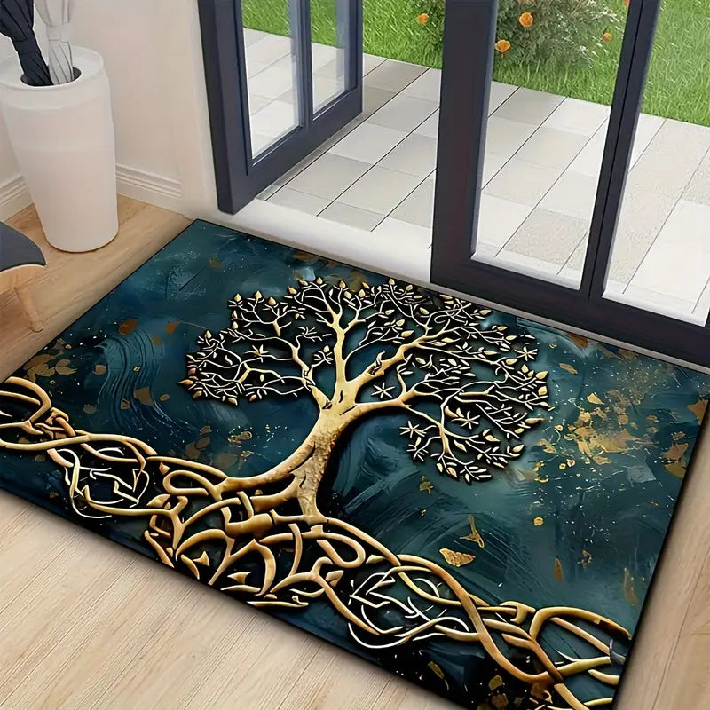 Tree of Life Mat - Durable, Water-Resistant Design for Entryways & Kitchens 3