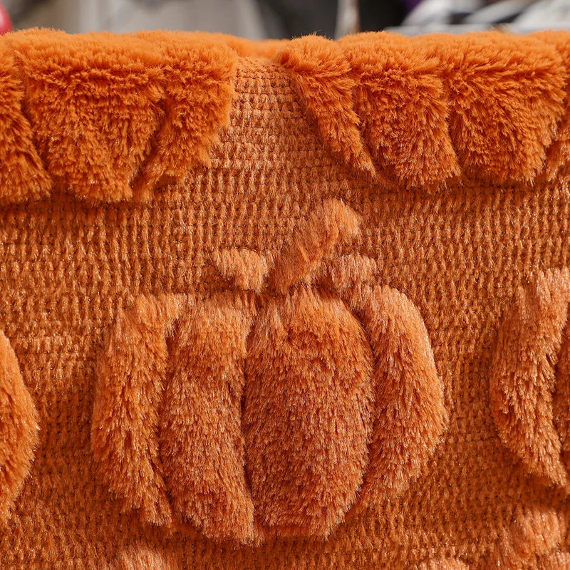 Tufted Fall Table Runner - Cozy Textured Decor for Autumn & Halloween 4