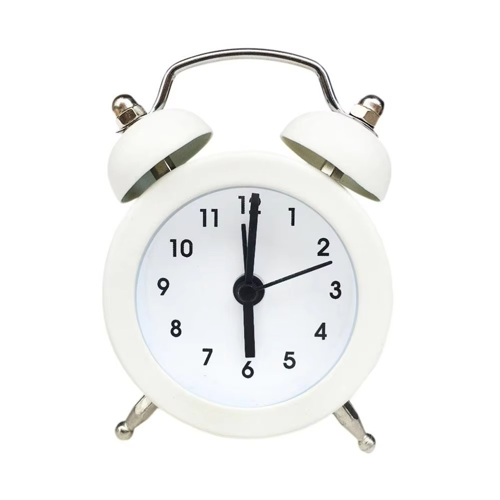 Twin Bell Alarm Clock - Loud Ringing For Heavy Sleepers, Silent Sweep 2
