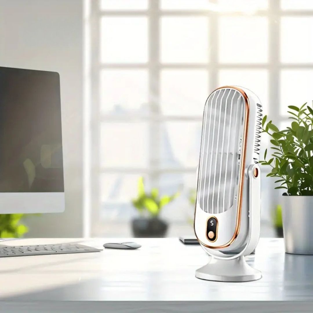 USB Desk Fan - Ultra-Quiet, Compact & Rechargeable Cooling Solution 6