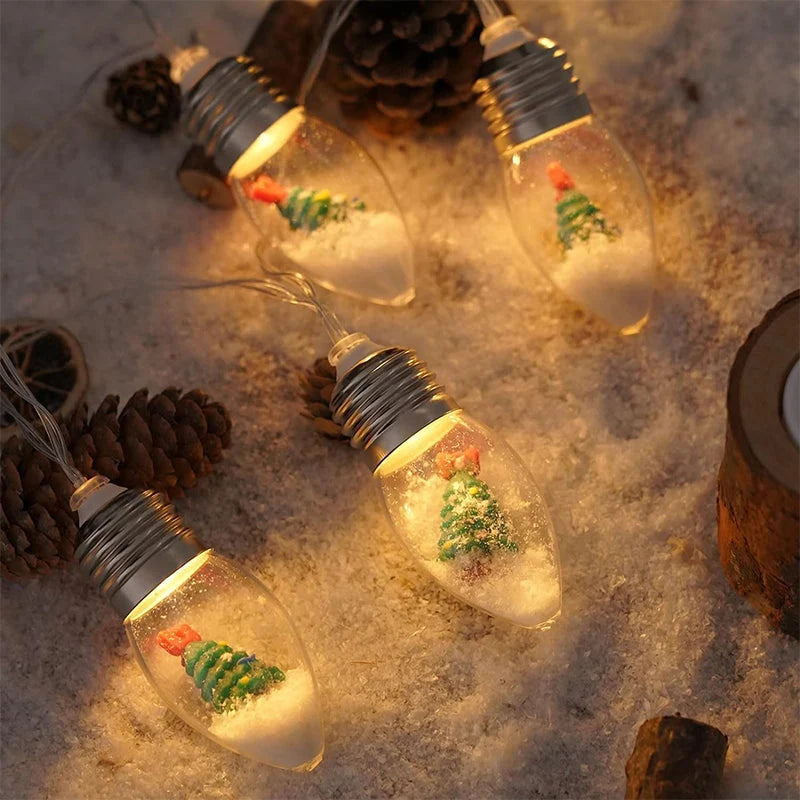 USB Powered LED String Lights with 10 Christmas Figure Motifs – Indoor Decorative Lighting for Cozy Atmosphere 4