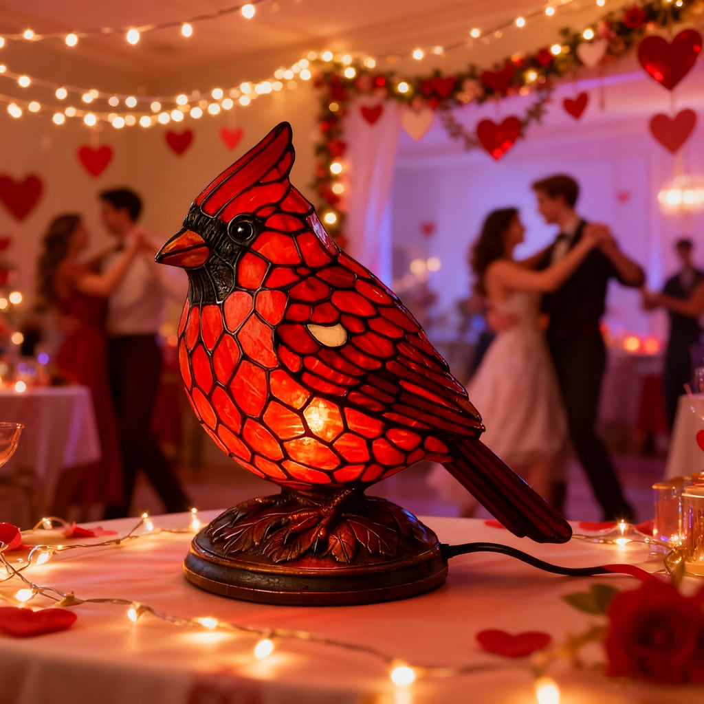 USB Powered Red Bird Night Light - Cozy Ambiance for Home Decor 5